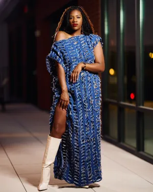 Denim down | Dress | Dark denim