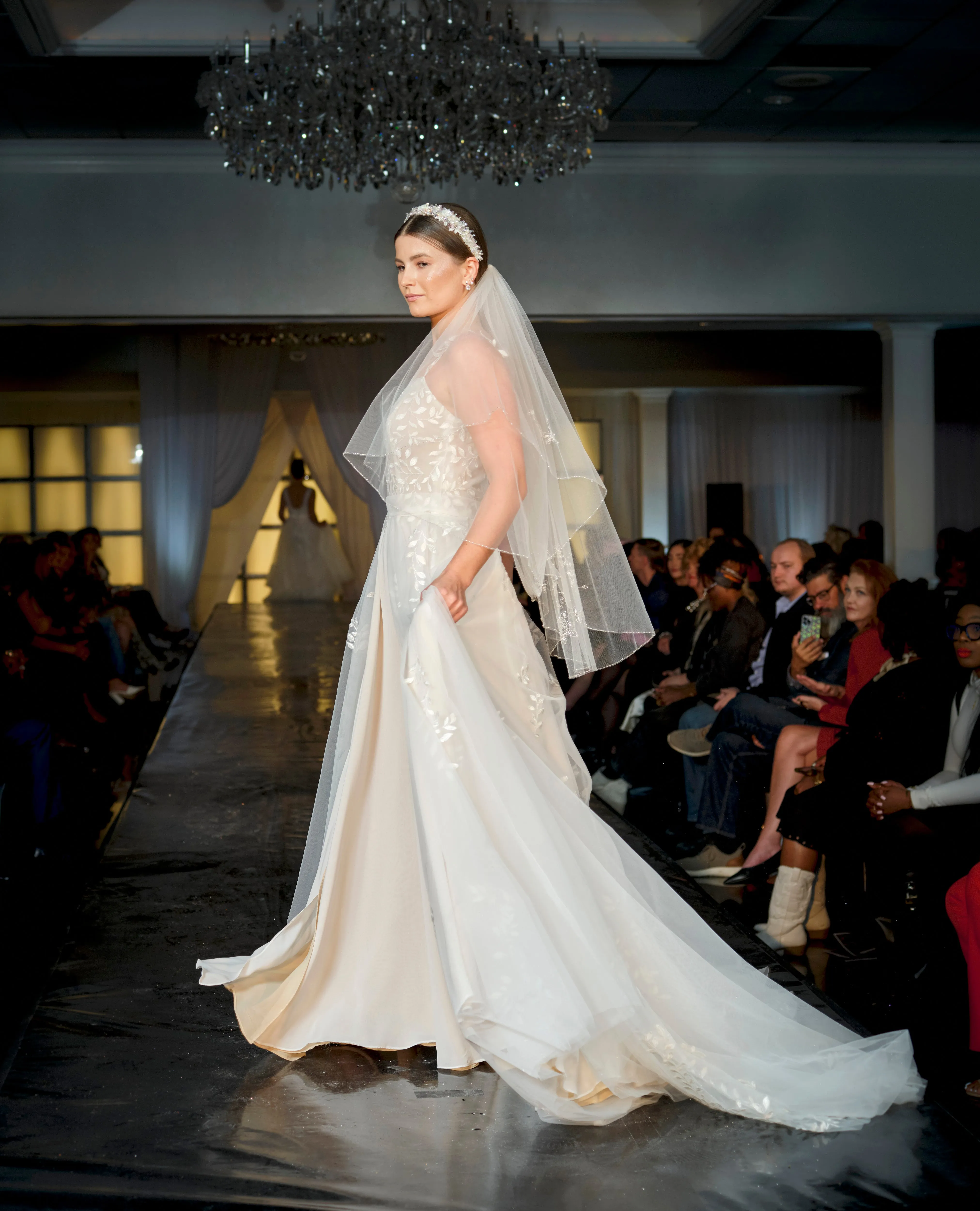 DIANA Two Piece Bridal Gown With Detachable Train Skirt