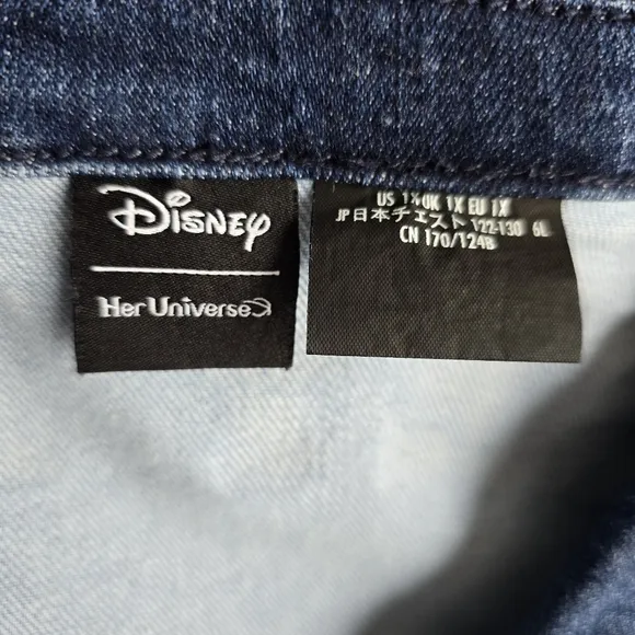 Disney × Her Universe Mickey Mouse Denim Jacket, Size 1X