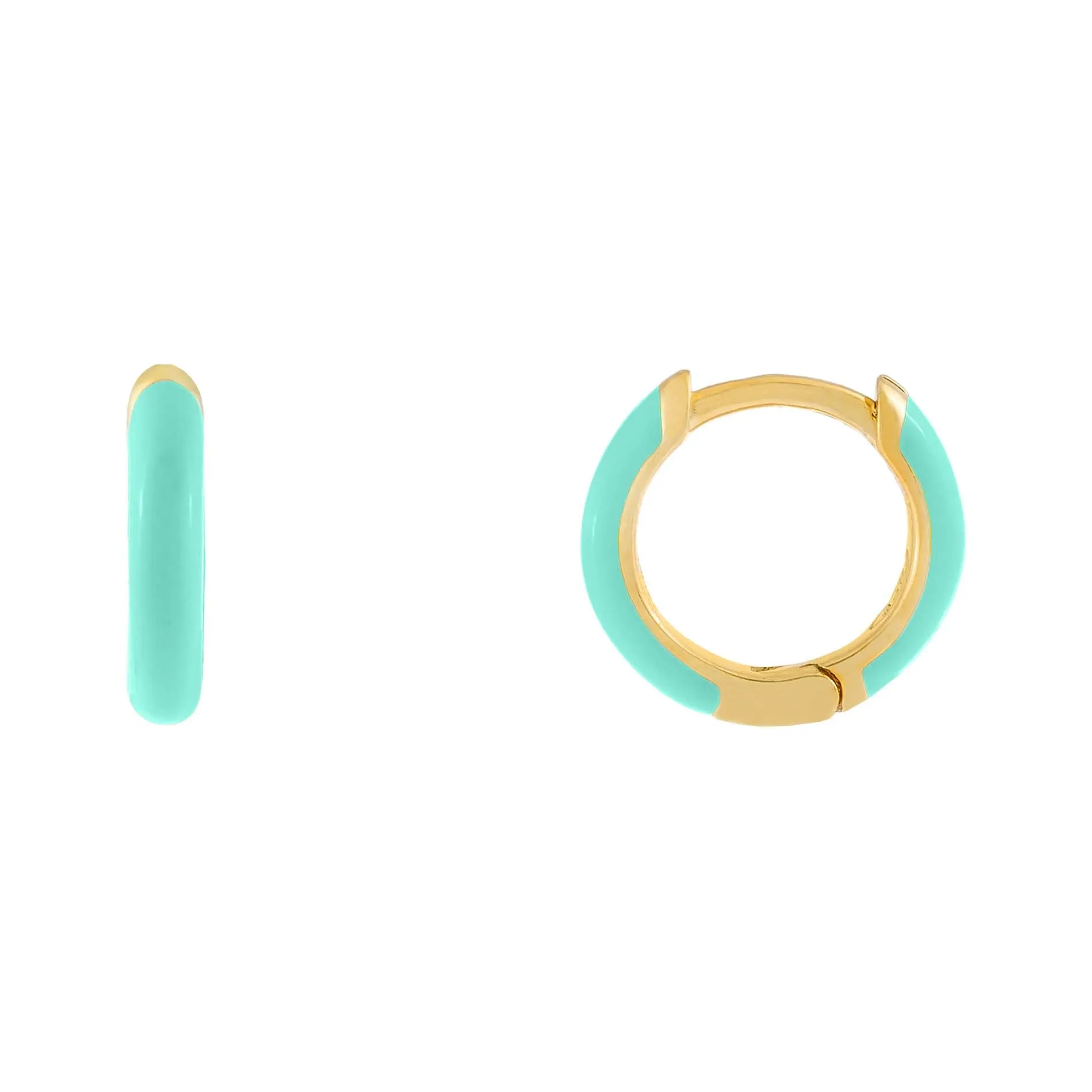 Enamel Huggie Earring