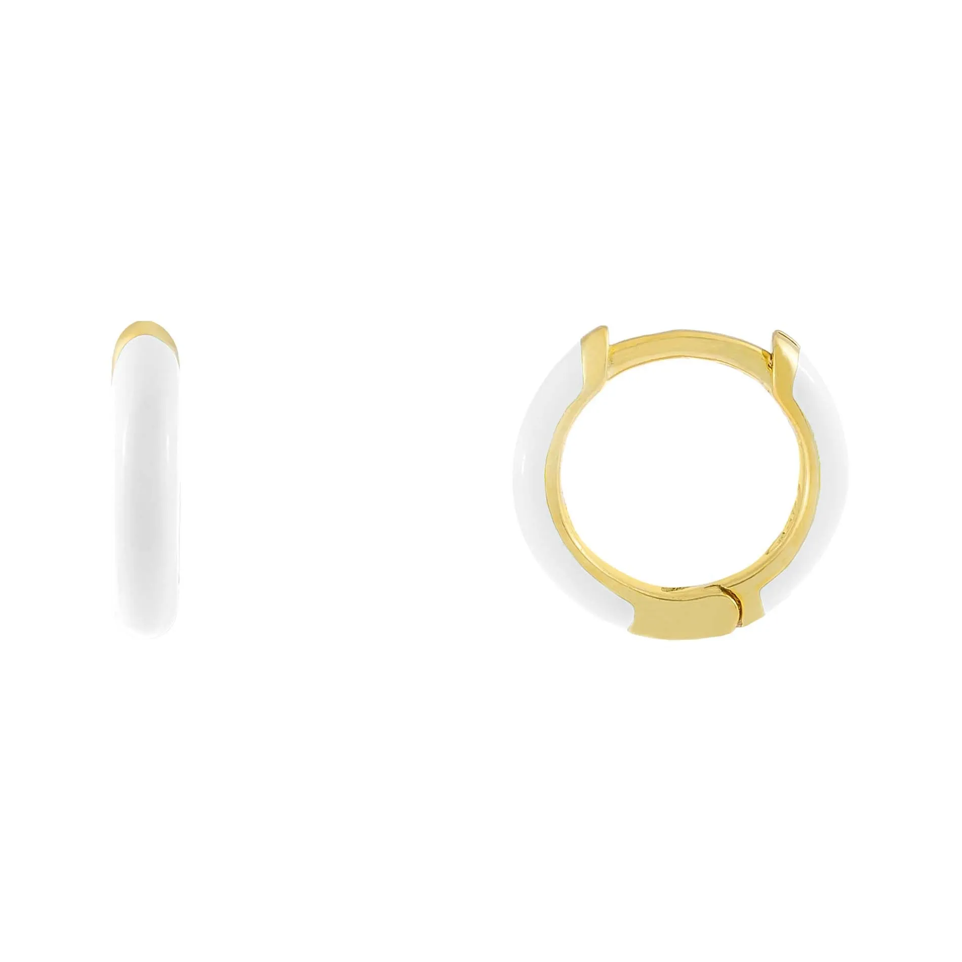 Enamel Huggie Earring