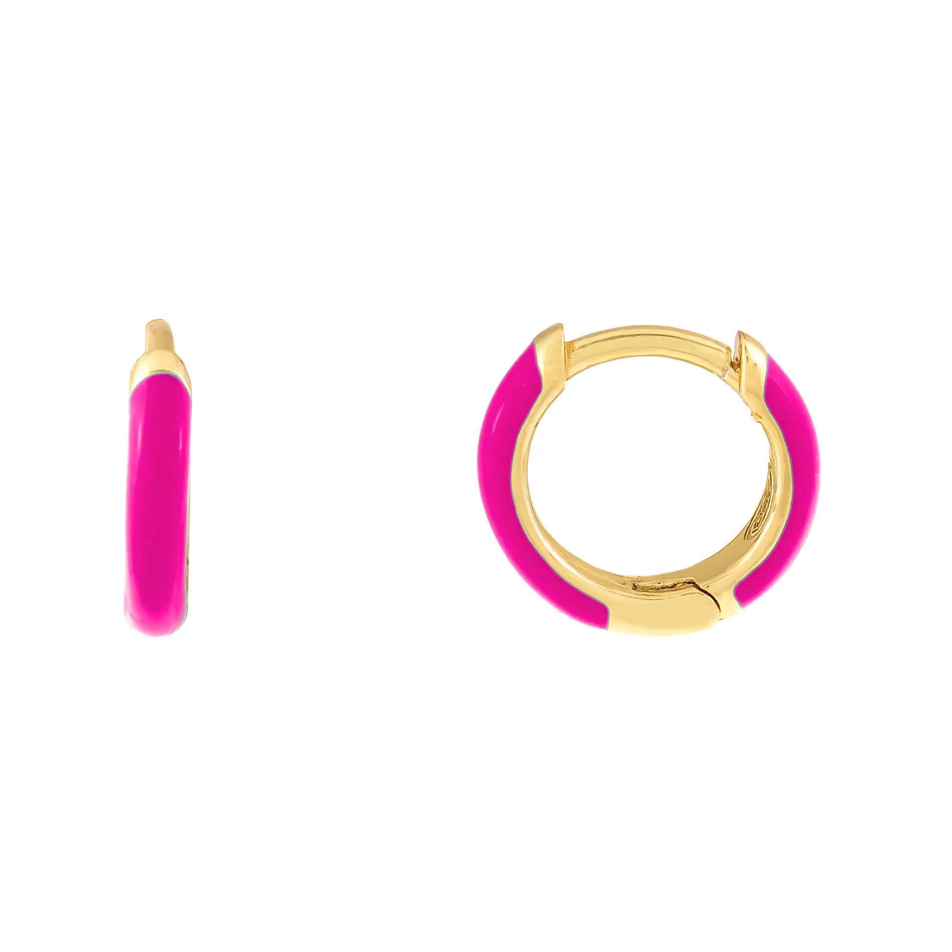 Enamel Huggie Earring