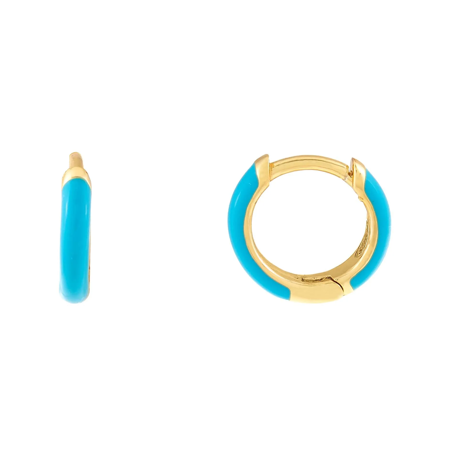 Enamel Huggie Earring