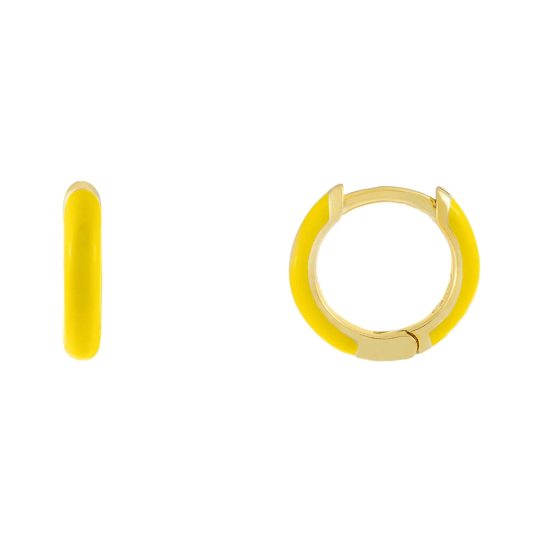 Enamel Huggie Earring