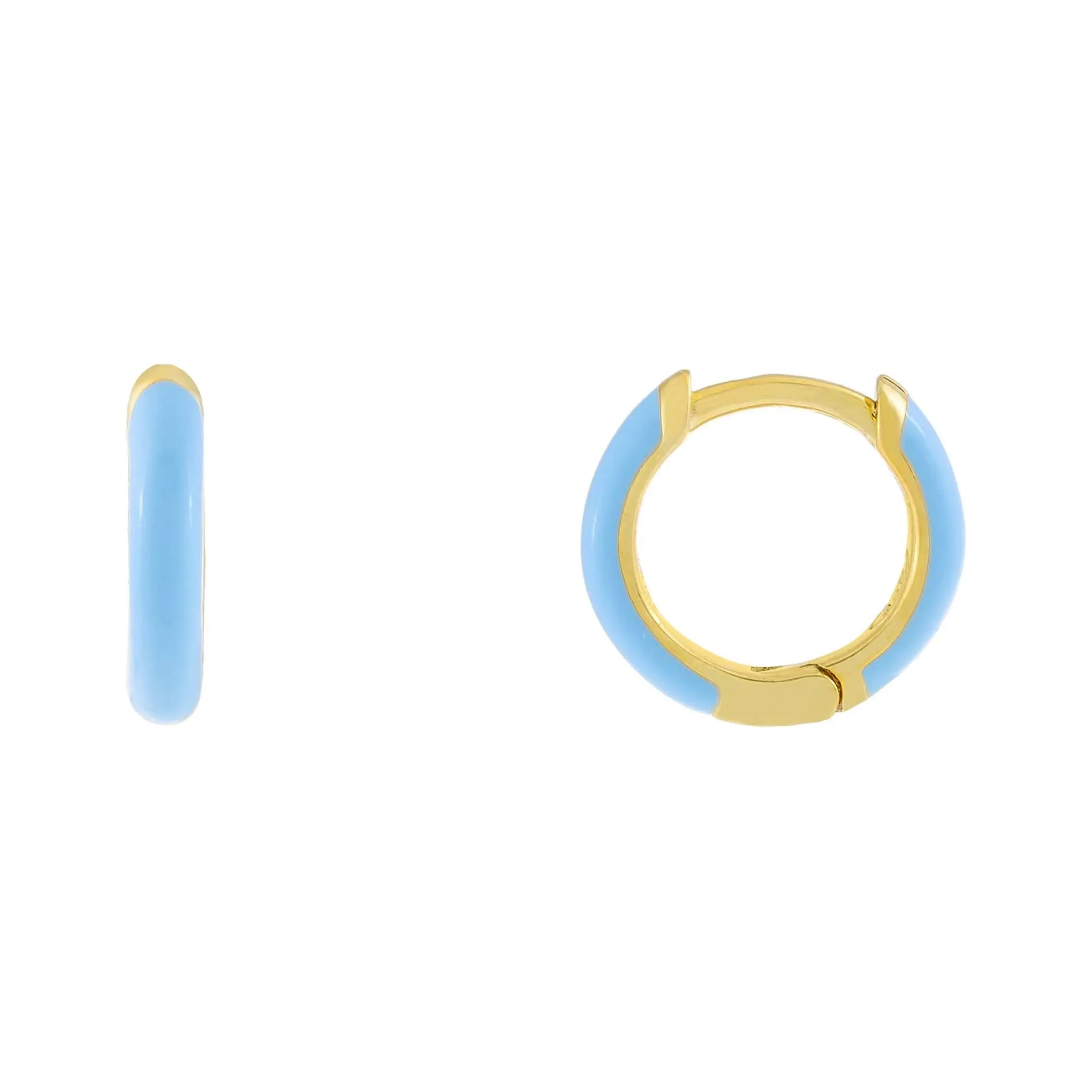 Enamel Huggie Earring