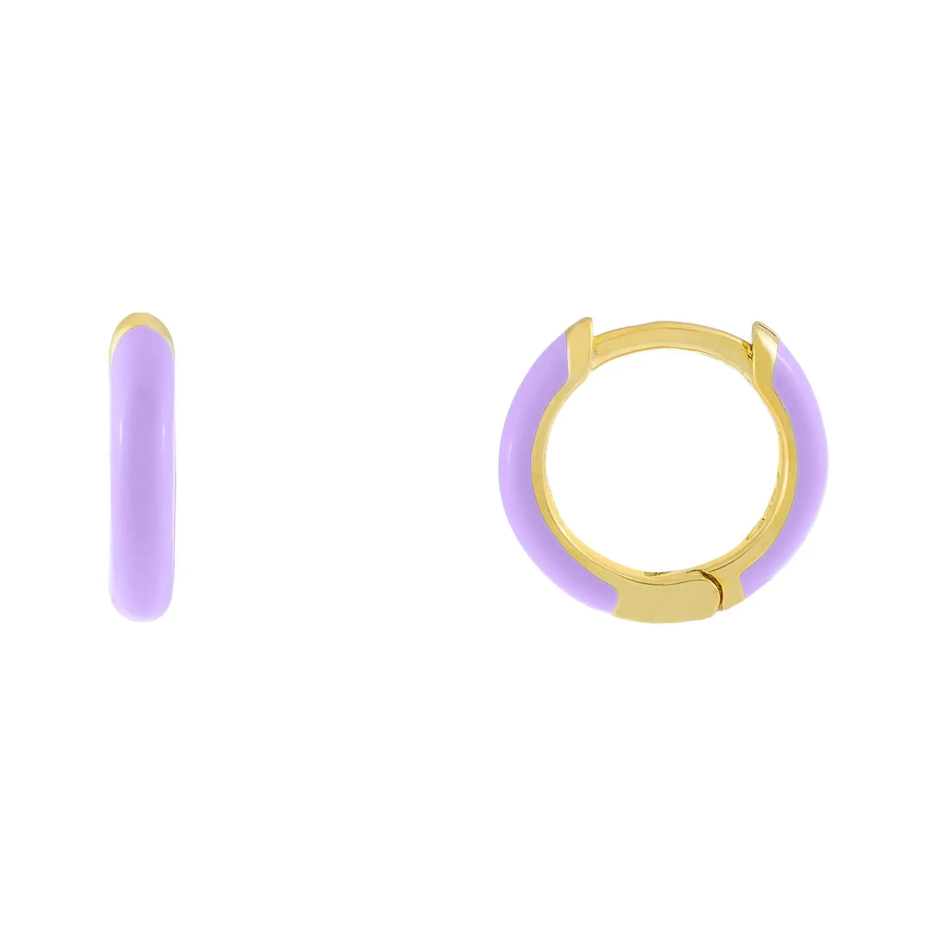 Enamel Huggie Earring