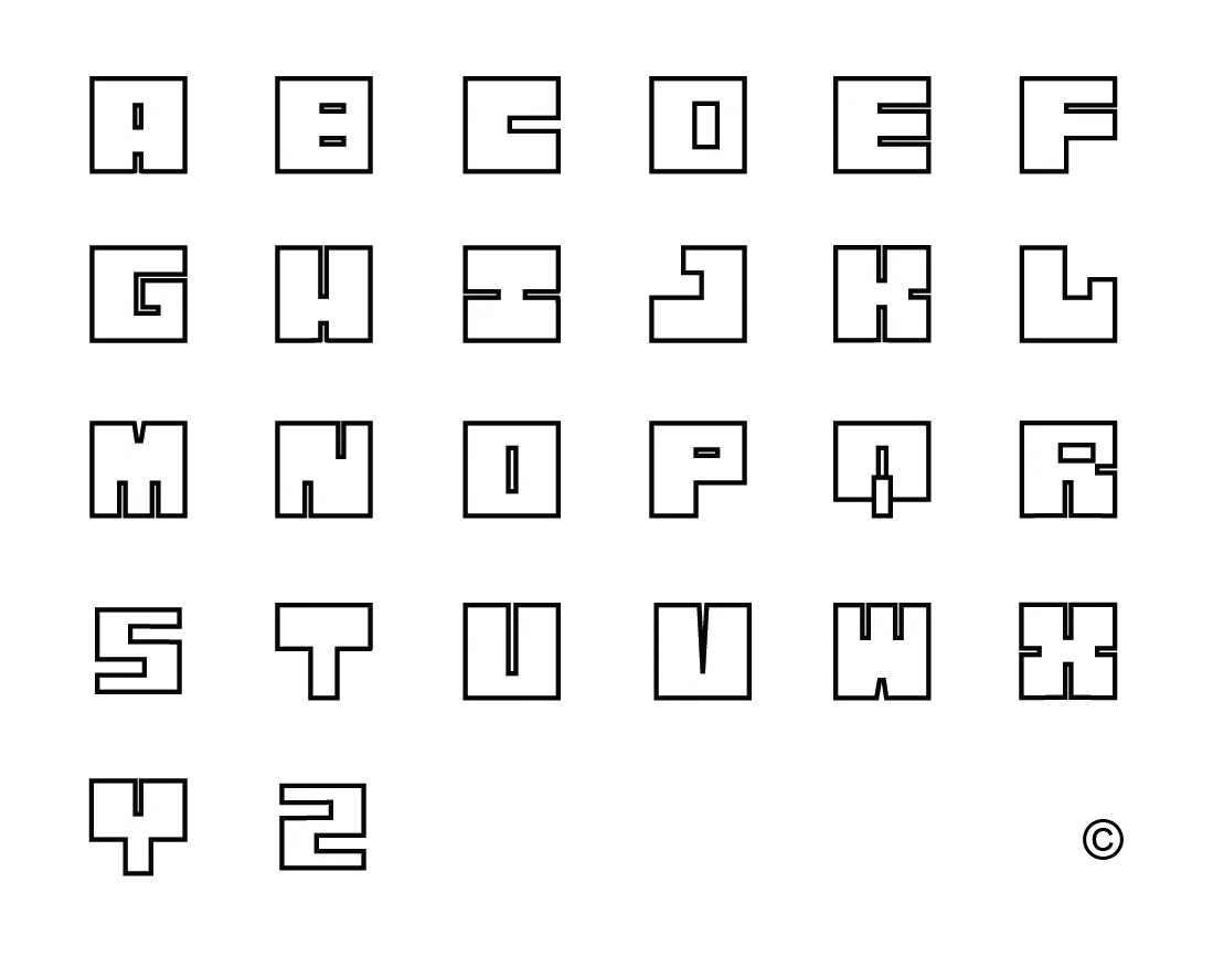 Enamel LetterBlock© Nameplate - Horizontal