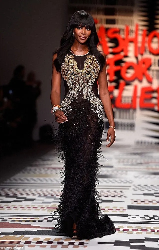 Extraordinary 2015 Roberto Cavalli Runway Feather & Net Dress w Bead & Sequin Detailing
