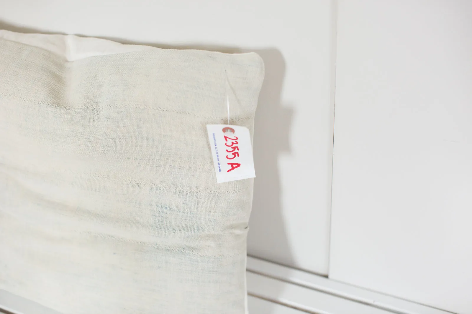Faded Powder Blue Indigo Pillow