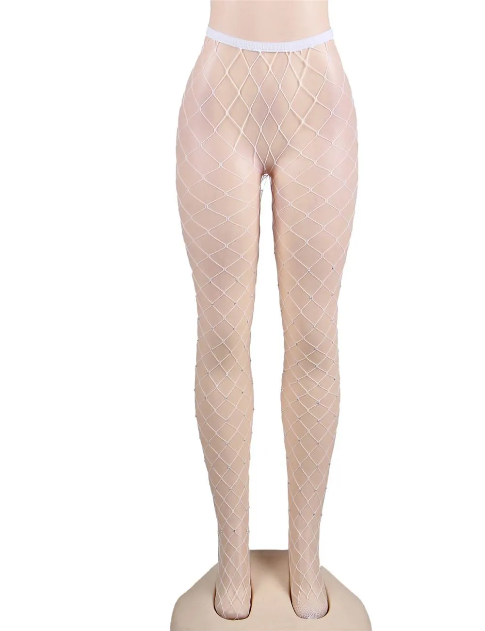 Fashion Black Sparkle Fishnet Pantyhose