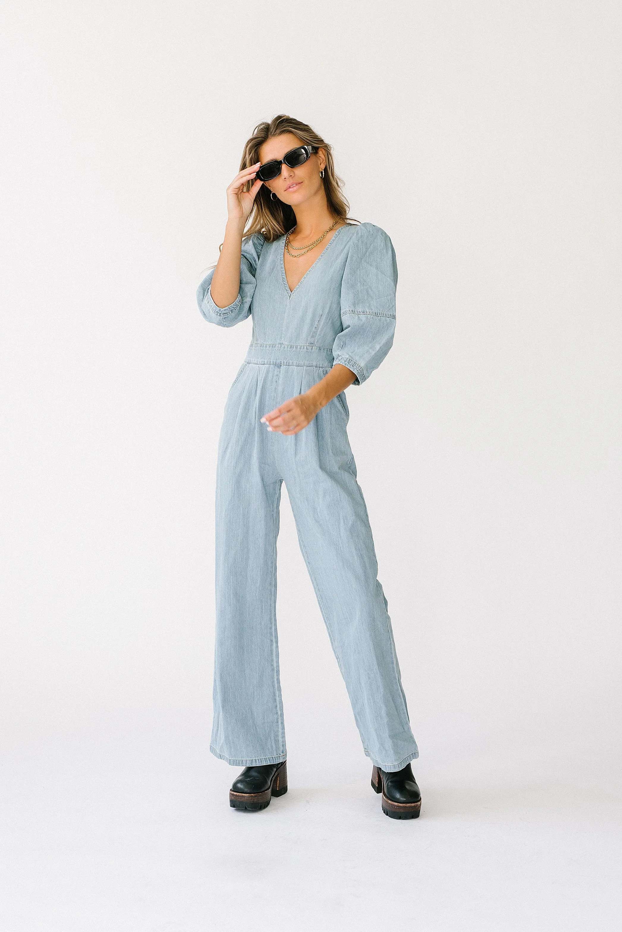 Fashion Icon Denim Jumpsuit