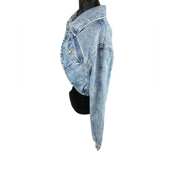 Fashion Nova 2 PC Lone Pine Cropped Bolero Denim Jacket &amp; Maxi Skirt SZ 3X/2X