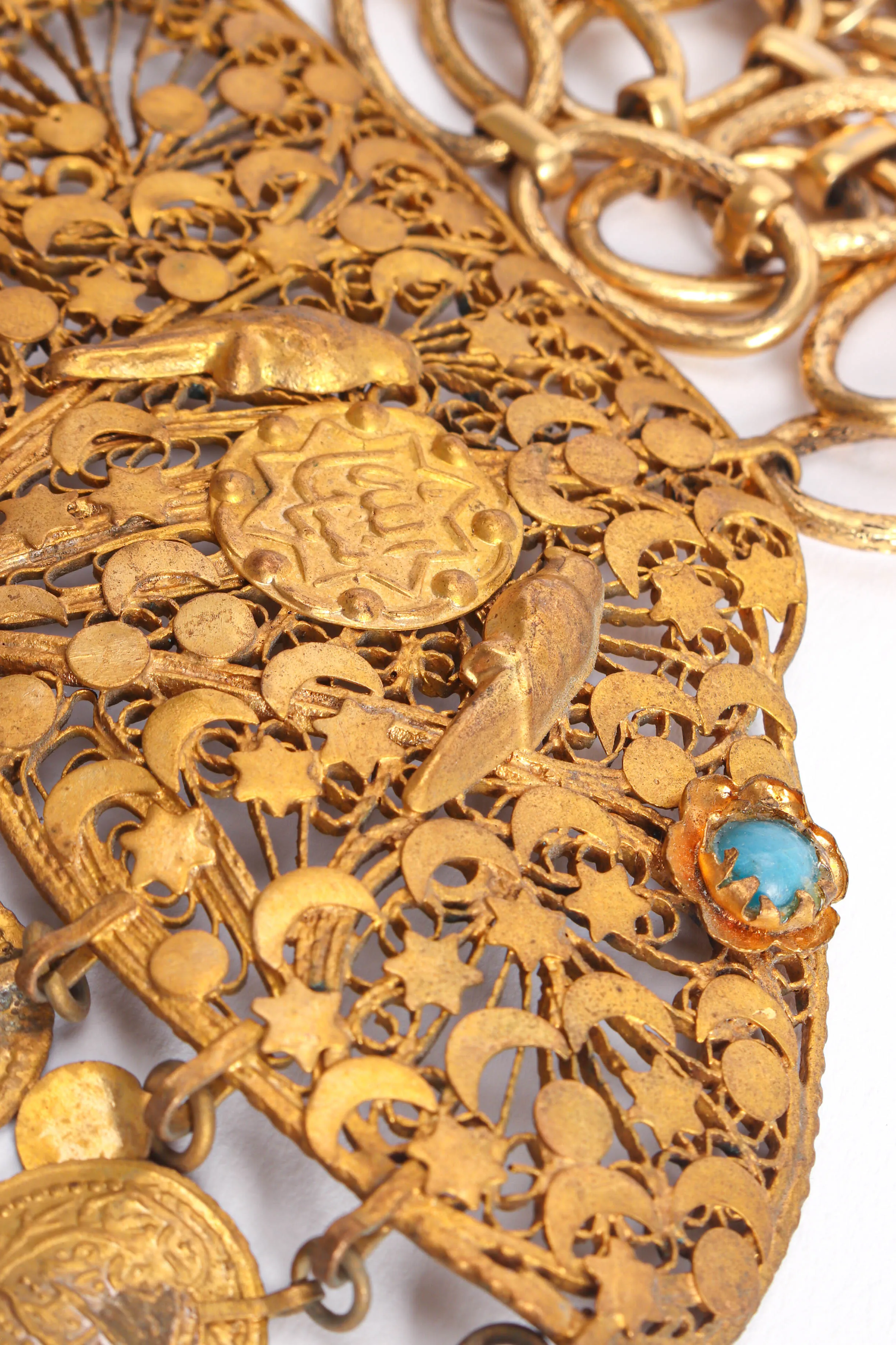 Filigree Moon Fish Necklace