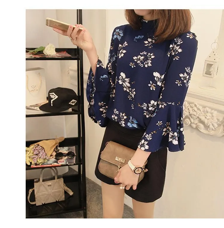 Floral Flare Sleeve T-Shirt