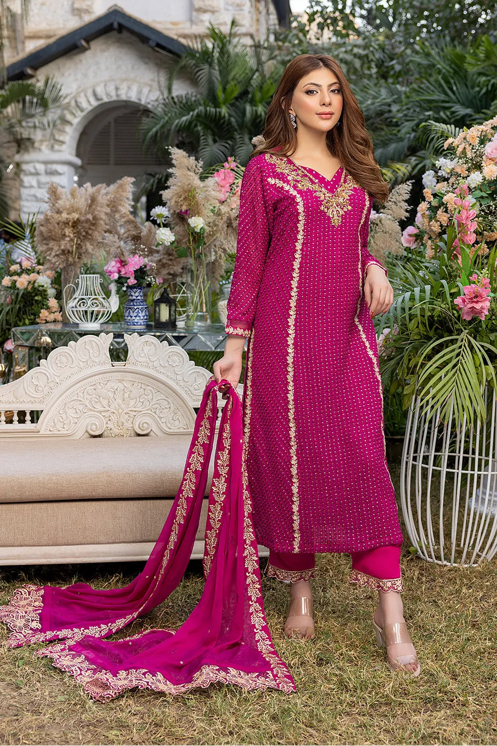 Florescence |  Azure Ensembles Chiffon 3PCS 2023