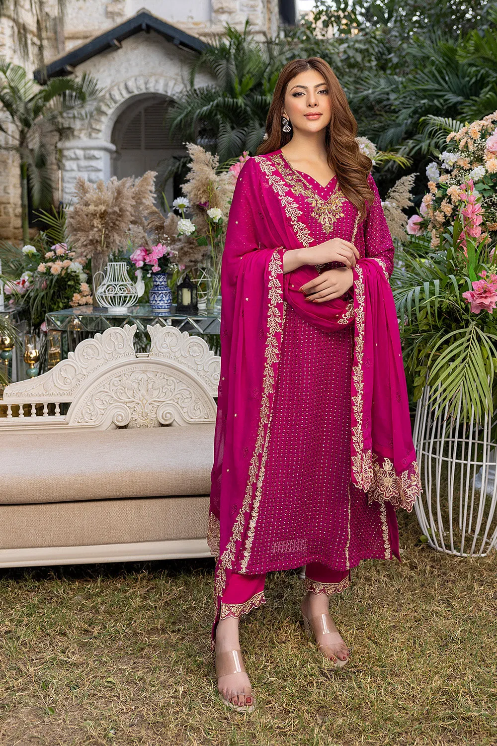 Florescence |  Azure Ensembles Chiffon 3PCS 2023
