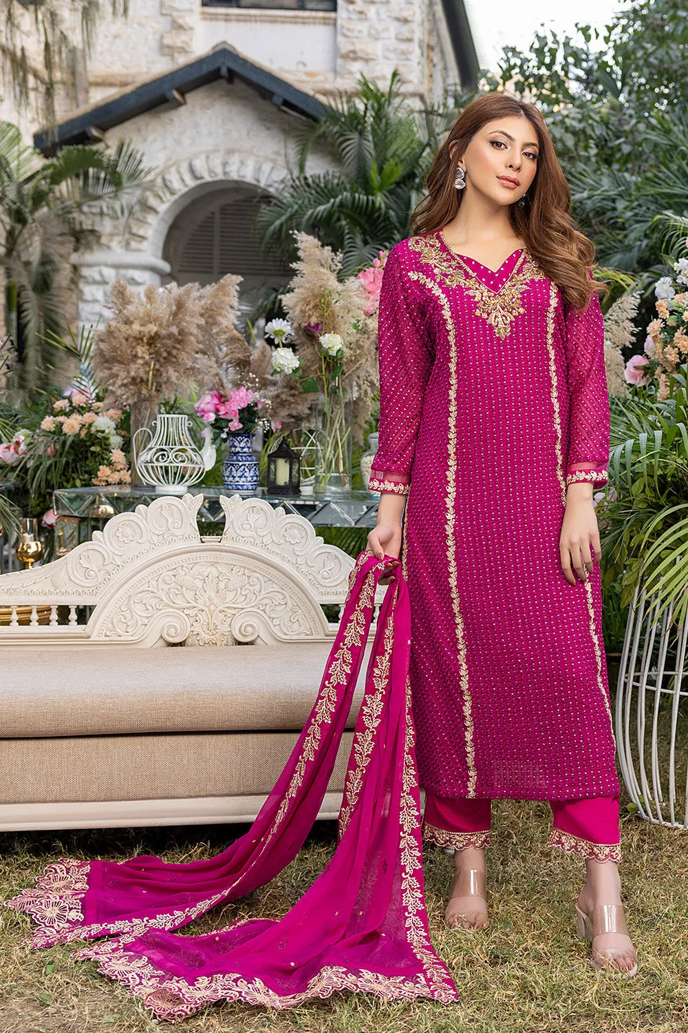 Florescence |  Azure Ensembles Chiffon 3PCS 2023