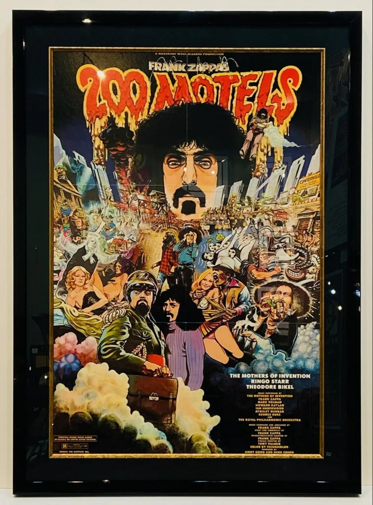 FRANK ZAPPA - 200 MOTELS ORIGINAL MOVIE AND SOUNDTRACK POSTER (1971)