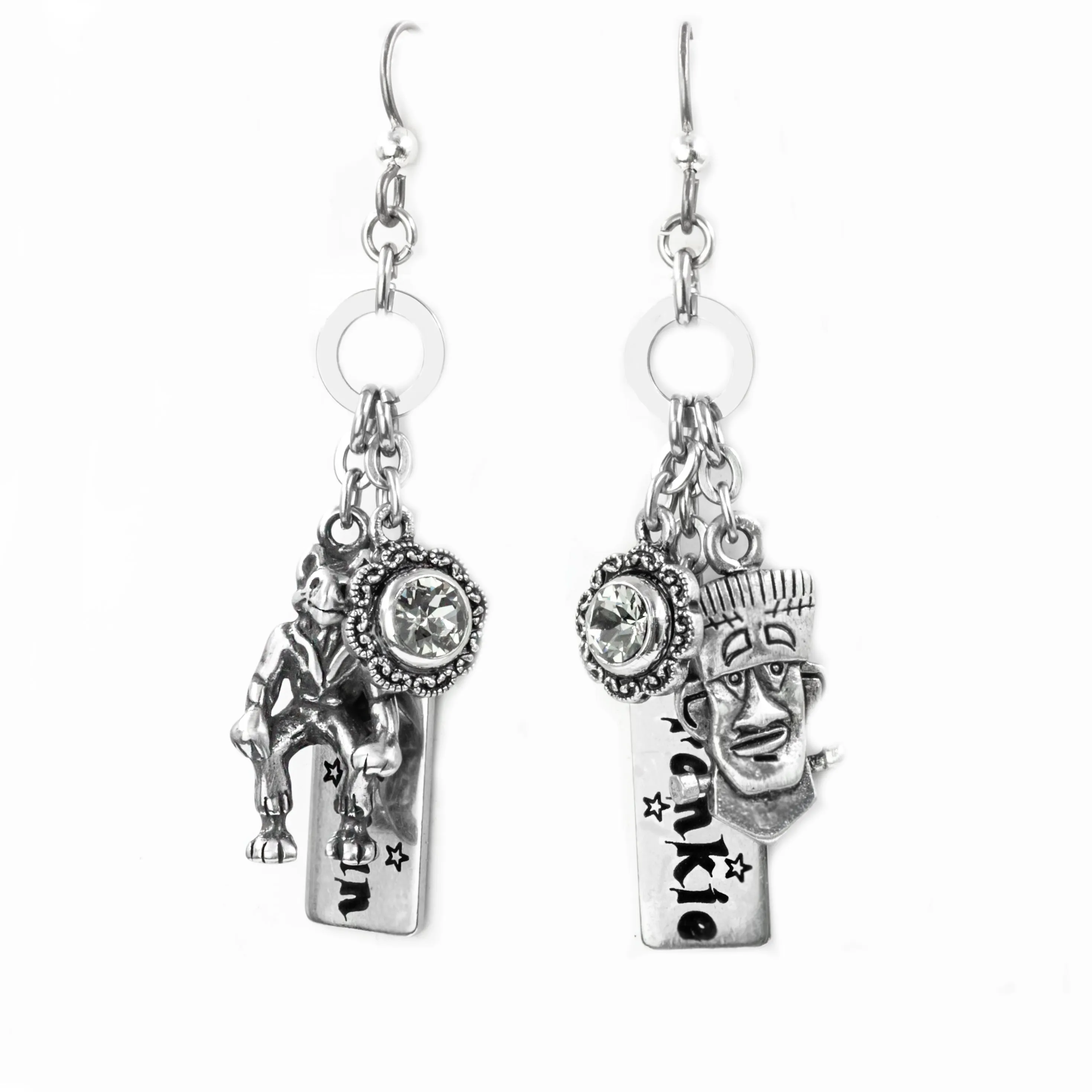 Frankenstein Wolfman Earrings