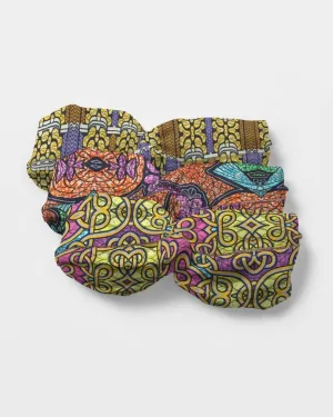 Fun African Print Twist Knot Headband Set
