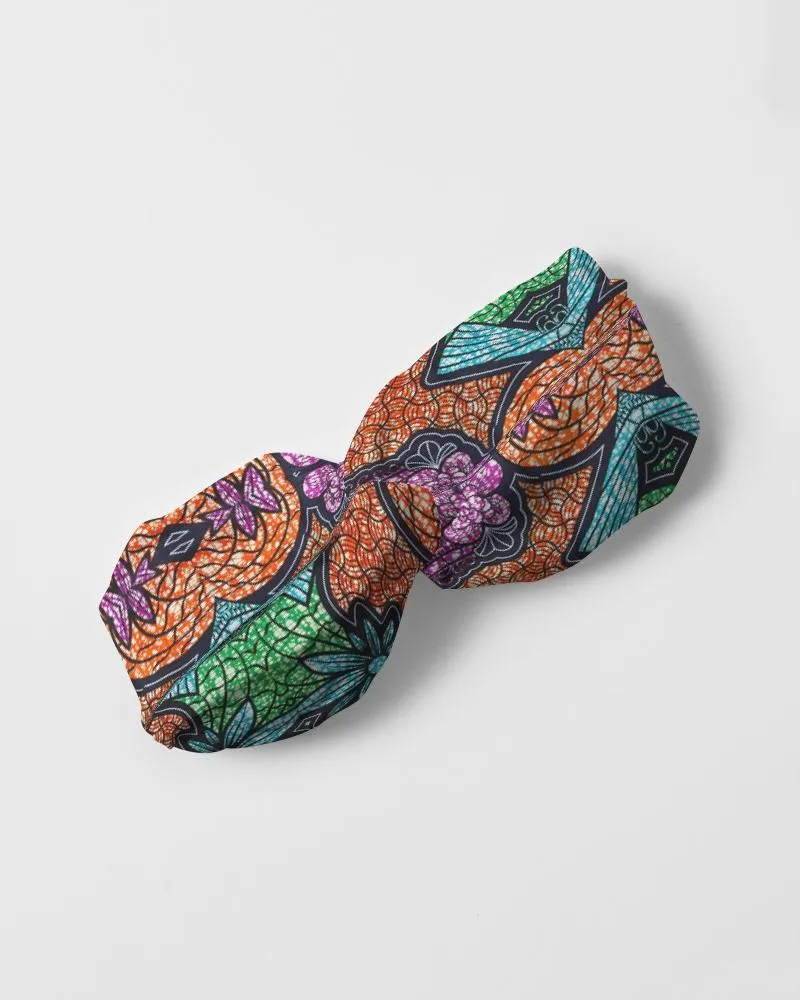 Fun African Print Twist Knot Headband Set