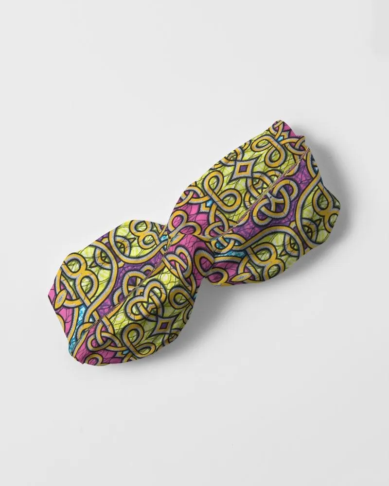 Fun African Print Twist Knot Headband Set