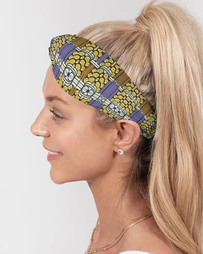 Fun African Print Twist Knot Headband Set