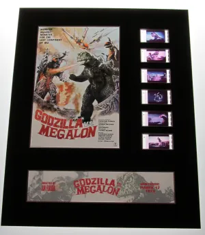 GODZILLA VS MEGALON 35mm Movie Film Cell Display 8x10 Presentation Classic Vintage