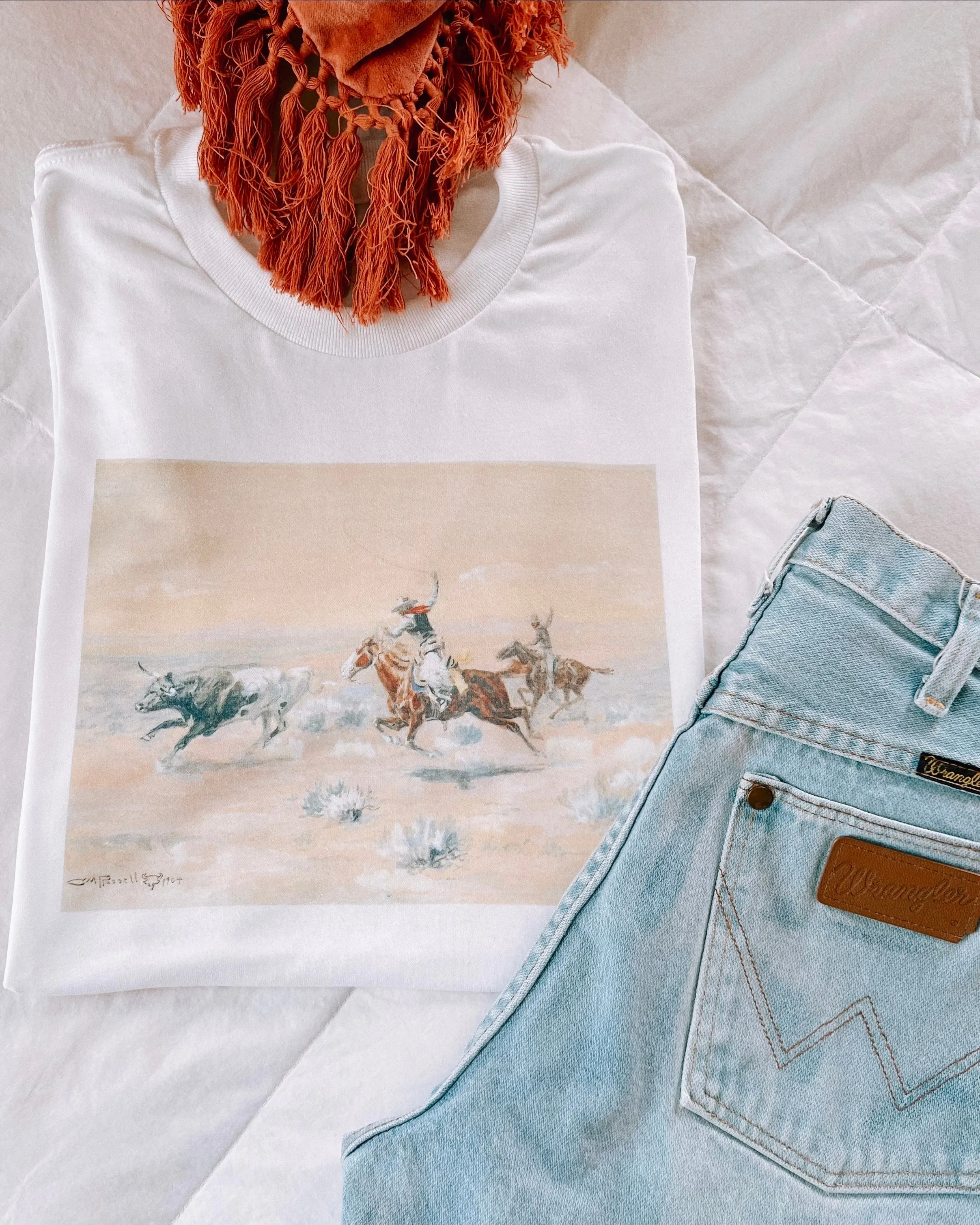 Gone Roping Tee or Crewneck