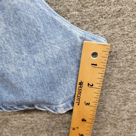 Good American Shorts Women's Large (GA Size 3) Blue Weightless High-Rise Denim