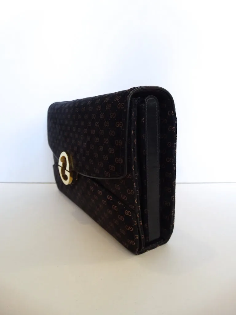 Gucci Velveteen Monogram Bag