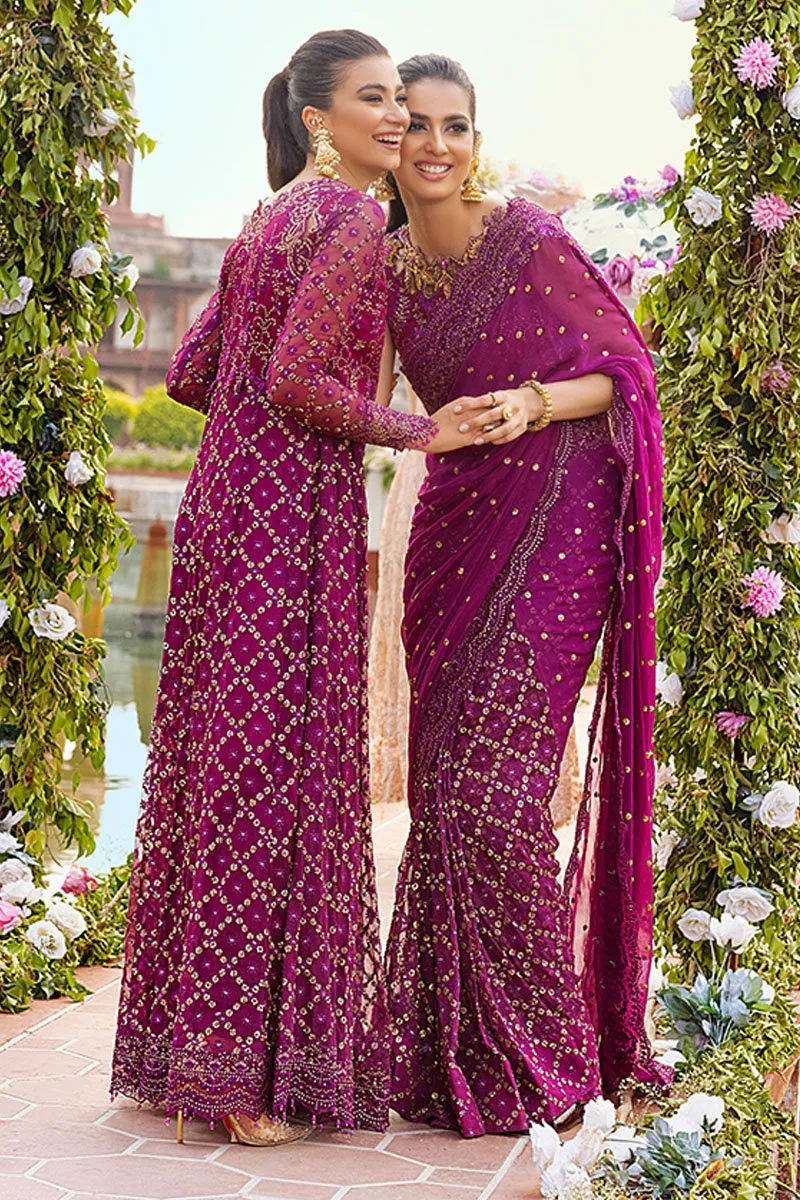 GULAAB | Mushq Hawa Mahal Tissue De Luxe ‘21 | Unstitched Embroidered Chiffon Suits