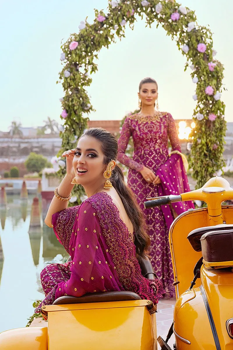 GULAAB | Mushq Hawa Mahal Tissue De Luxe ‘21 | Unstitched Embroidered Chiffon Suits