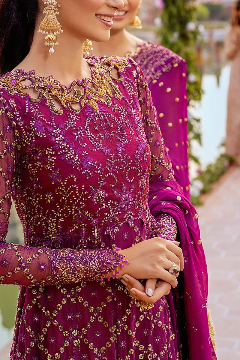 GULAAB | Mushq Hawa Mahal Tissue De Luxe ‘21 | Unstitched Embroidered Chiffon Suits
