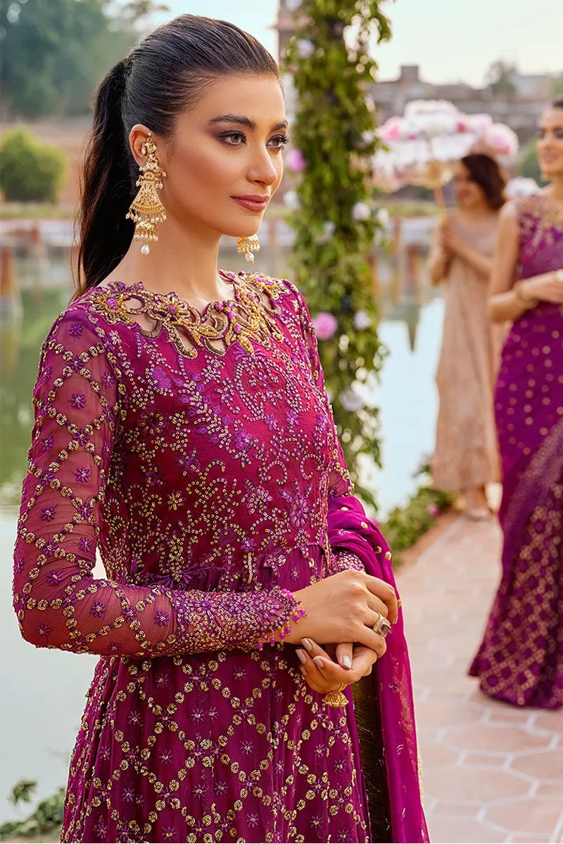 GULAAB | Mushq Hawa Mahal Tissue De Luxe ‘21 | Unstitched Embroidered Chiffon Suits