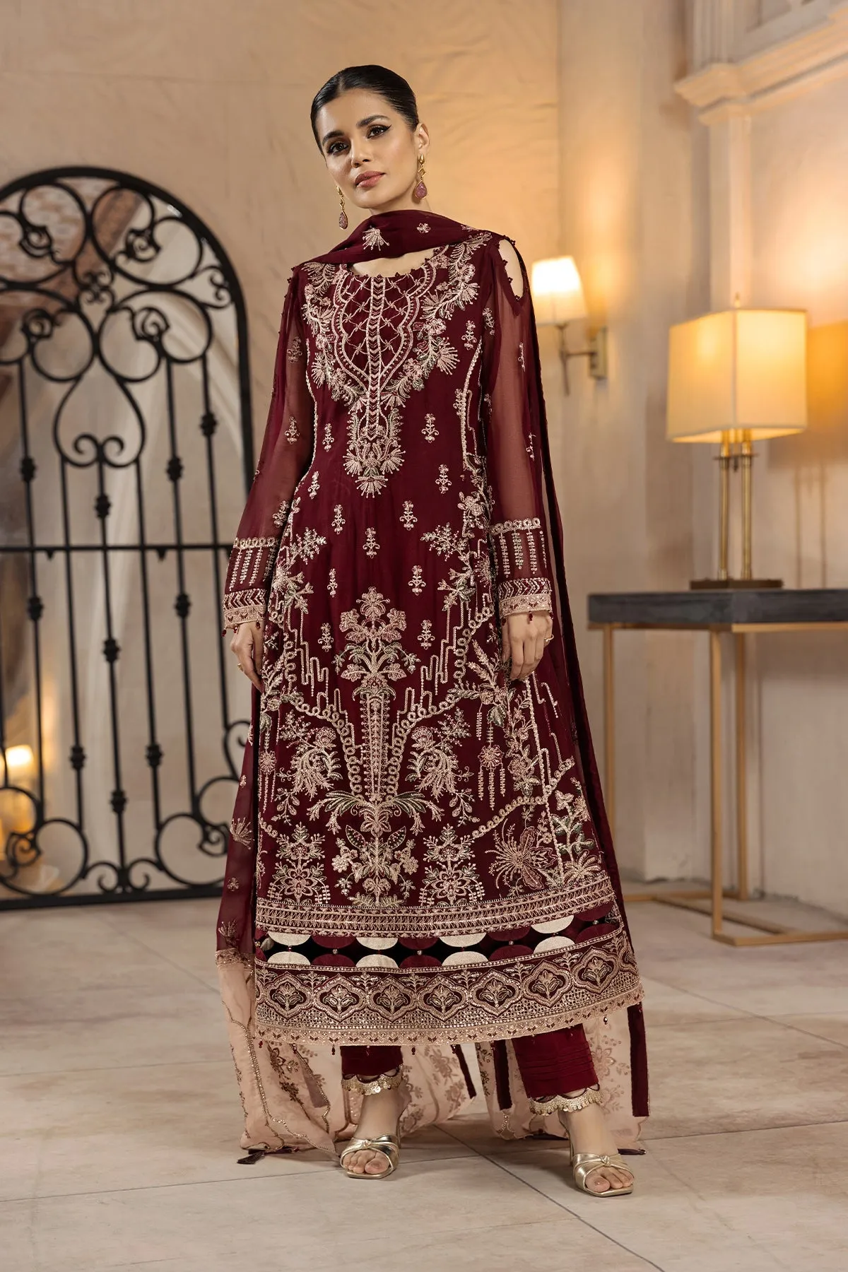 Gulay  | Alizeh Fashion Muhtesem Festive Collection 2022 | Unstitched Embroidered Chiffon Suits