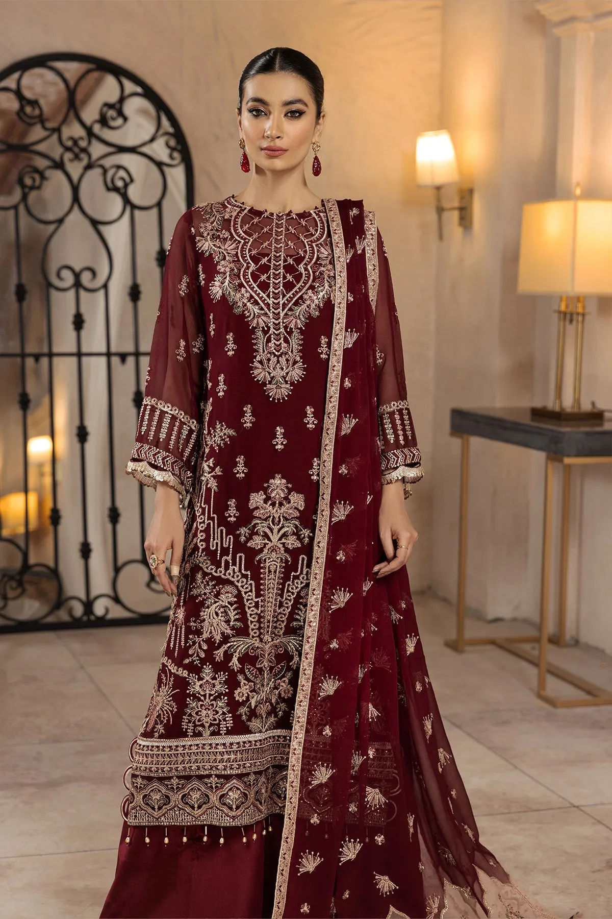 Gulay  | Alizeh Fashion Muhtesem Festive Collection 2022 | Unstitched Embroidered Chiffon Suits
