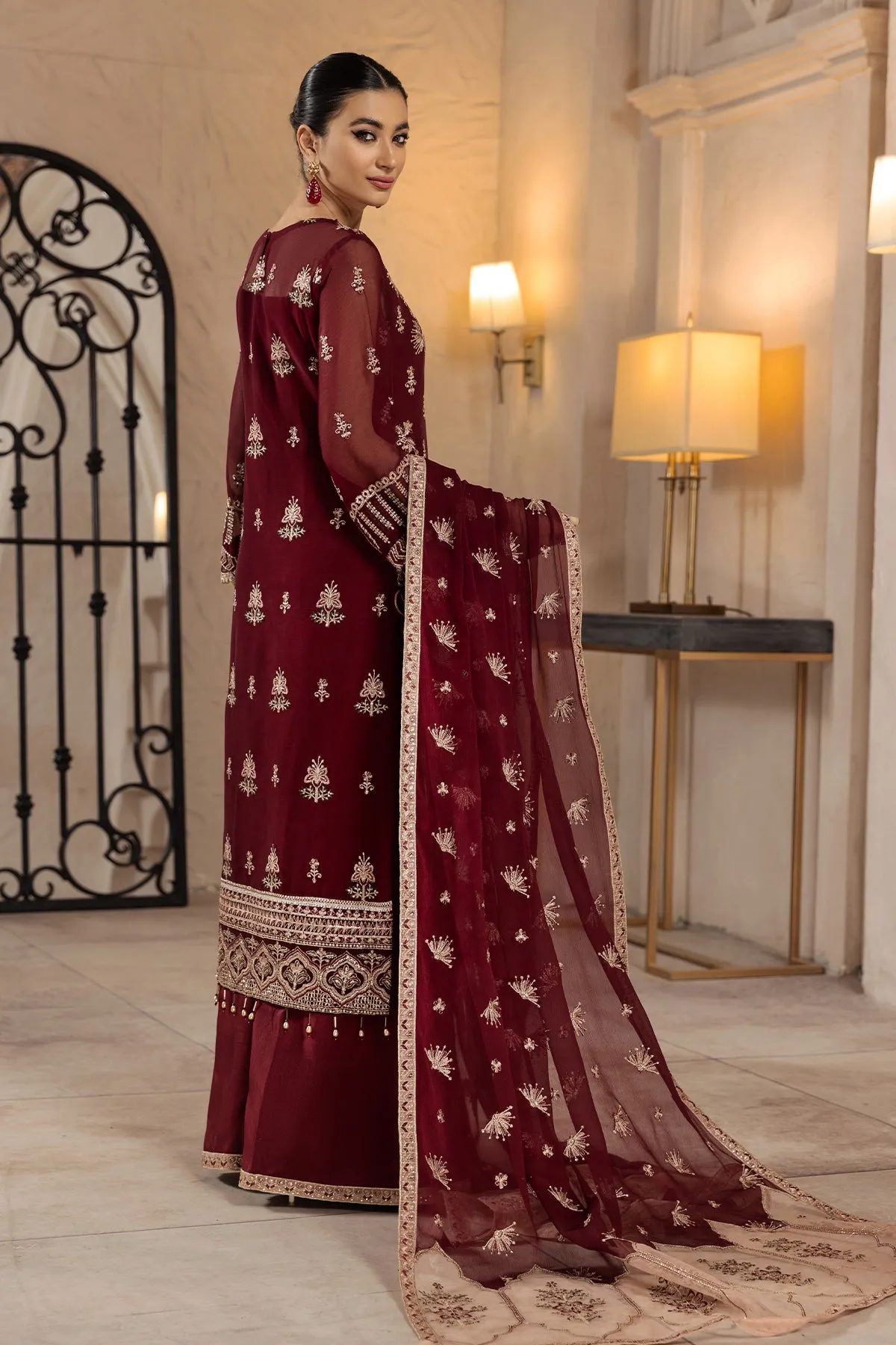 Gulay  | Alizeh Fashion Muhtesem Festive Collection 2022 | Unstitched Embroidered Chiffon Suits
