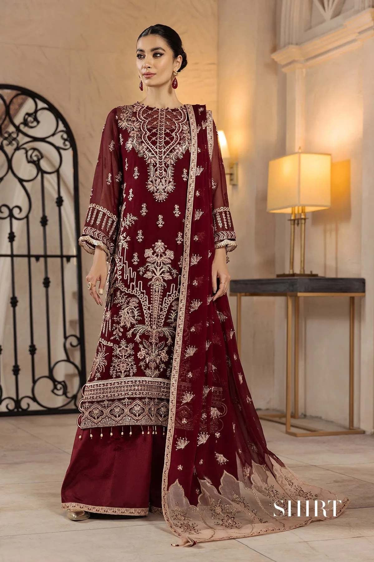 Gulay  | Alizeh Fashion Muhtesem Festive Collection 2022 | Unstitched Embroidered Chiffon Suits