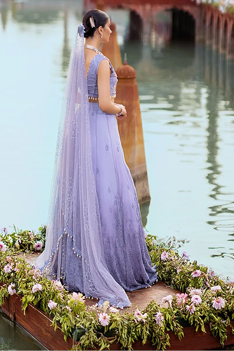 GULBAHAAR | Mushq Hawa Mahal Tissue De Luxe ‘21 | Unstitched Embroidered Chiffon Suits