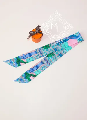 Hermes Pink Green Grand Manege Fleuri Twilly