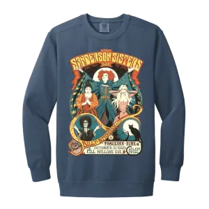 Hocus Pocus Bad Witches Comfort Colors Crewneck Sweatshirt – Cozy Up in Retro Witchy Style!