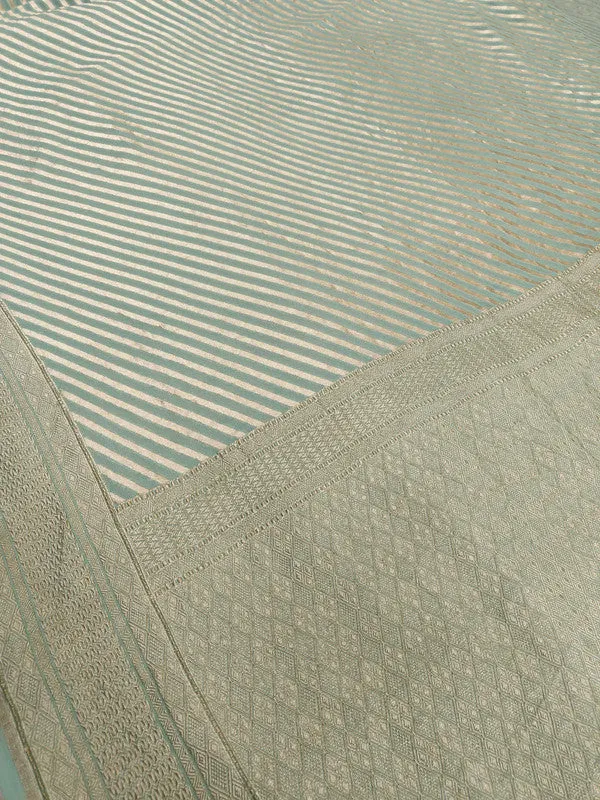 Introducing Pure Banarasi Khaddi Chiffon Georgette Silk Border Handloom Saree
