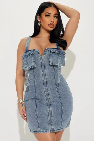 It's A Vibe Denim Dress