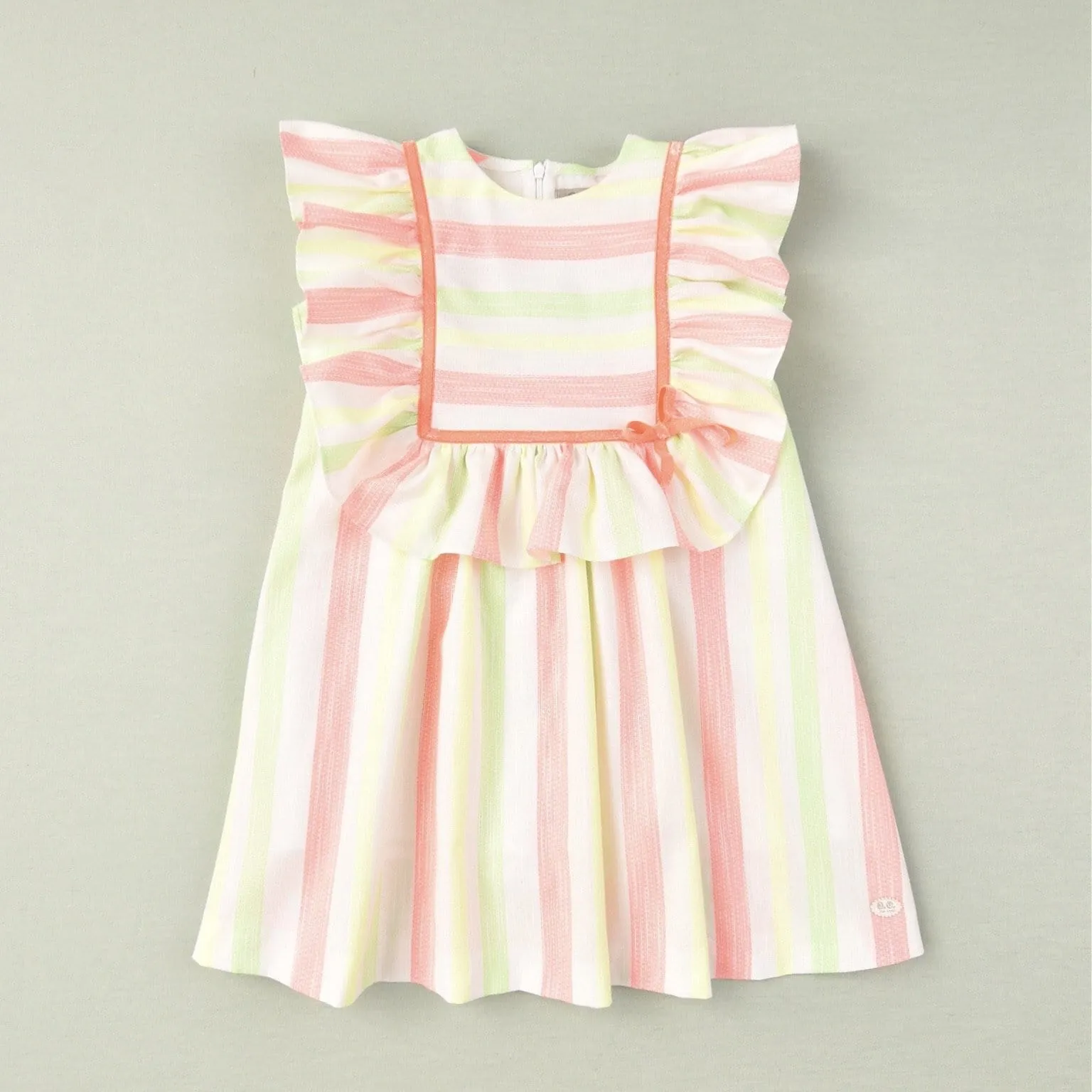 JOSE VARON - Neon Stripe Dress