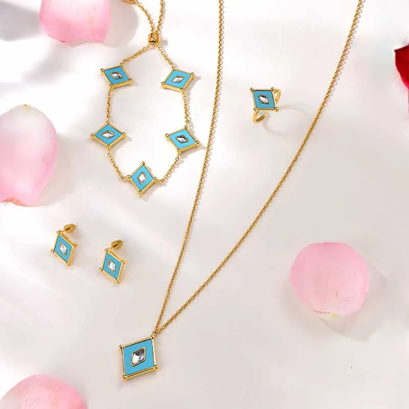 Kite / Set Turquoise Gold