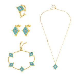 Kite / Set Turquoise Gold
