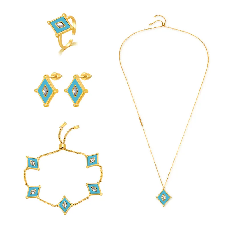 Kite / Set Turquoise Gold