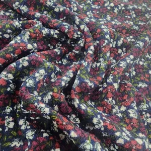 Knitted Ruched Prints Fabric Col 33 150 cm