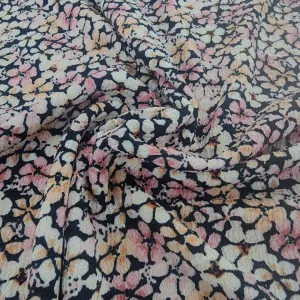 Knitted Ruched Prints Fabric Col 33 150 cm